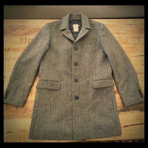 Express Other - Express Men's Herringbone Overcoat size Medium NWT